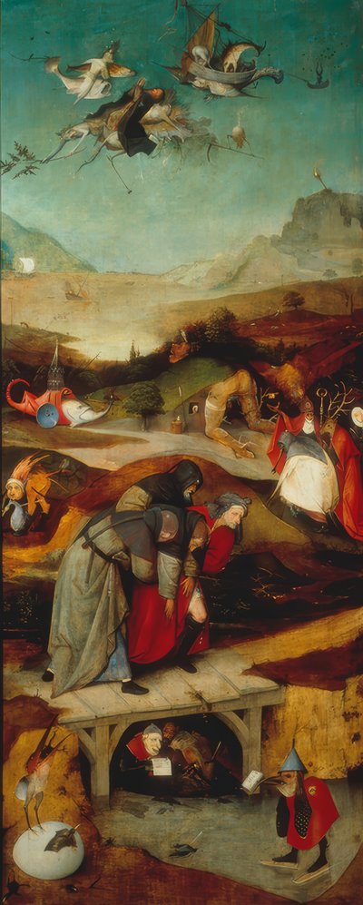 Der Flug und Sturz des hl. Antonius von Hieronymus Bosch